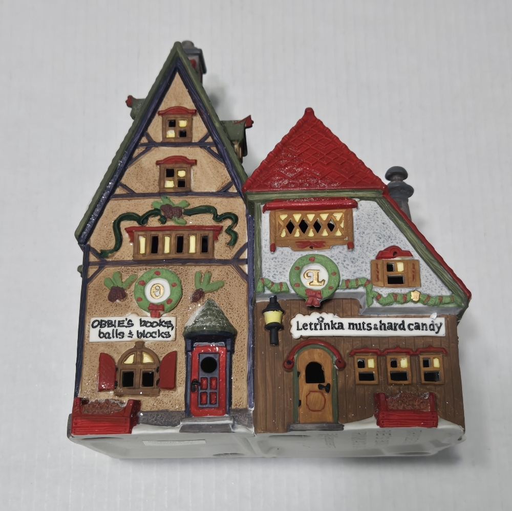 Department 56 Obbies Books and Letrinkas Candy christmas village candy shop toys